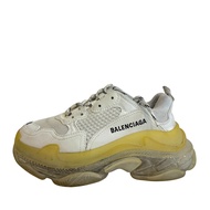 【二手】 BALENCIAGA Triple S 白色淨CLEAR鞋底運動鞋