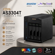 ASUSTOR AS3304T Drivestor 4 Pro 4-Bay NAS Storage, 2.5GbE, 2GB DDR4, Quad-Core CPU, Home Office Clou