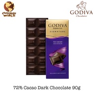 Godiva Signature 72%Cacao Dark Chocolate 90g (Made In Turkey)