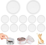 KIRZAX Pack of 12 Can Lids, 400 g, for Cat & Dog Food Cans - Washable, Dishwasher Safe, Ideal as Pet