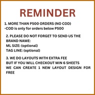 ➭ 🅸 ◲ WATERPROOF CHICKEN PASTIL STICKER LABELS