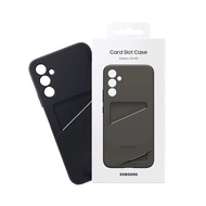 SAMSUNG A34 & A14 5G Card Holder Type Back Cover-Black A35 5G Silicone Thin Protective Case Phone