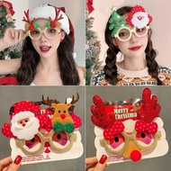 Christmas Glasses Frame Female Funny Elk Glasses Funny Photo Dress Up Children Small Gifts Decoratio