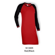 Tshirt Muslimah Oren Sport - Red/Black