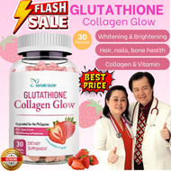 NATURE GLOW Glutathione Collagen Glow Gummies Original Anti-Aging Whitening Skin Collagen Gummies