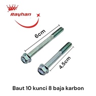MESIN 10 KEY BOLT 8 M6x45 m6x60 original cvt block bolt clutch block engine length 4.5cm and 6cm Who