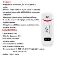 DNXT 4G LTE Wireless USB Dongle Mobile Broadband 150Mbps Network 5G Modem Stick Sim Card Hotspot Poc