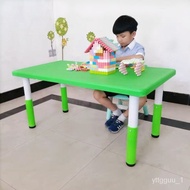 Wholesale Kindergarten Table Children's Plastic Table Six-Person Rectangular Table Children's Study Table Adjustable