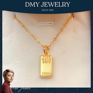 DMY Jewelry Emas Bangkok Original Cop 916/Necklace Women Korean Style Set/Gold Bar Pendant/Rantai Le