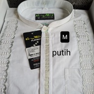 Baju Koko Pria Al Mia Almia Platinum Putih Lengan Pendek Original Fash