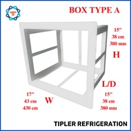 White Non-Inverter Window Type Aircon Bracket Cage Box Type A (0.5hp to 0.8hp)