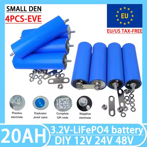 4PCS-EVE C40 A-class 3.2V 20Ah Lifepo4 battery pack rechargeable 12V 24V 48V for various power tools