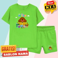 Hey Duggee Kids T-Shirt Set Boys & Girls T-Shirt Pants Set Custom Name Hey Duggee