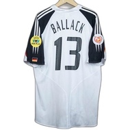 Ballack #13 Germany Home Euro 2004 Timnas Jerman German SS Official Merchandise Resmi Original Authe