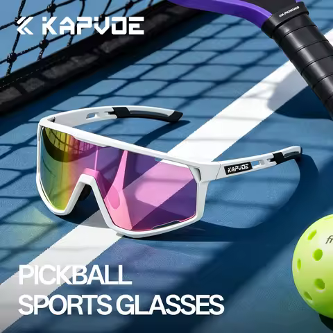 KAPVOE Photochromic Pickleball Sunglasses HD Stylish Sports Impact Resistant Vented Glasses Outdoor 