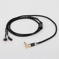 Preffair 3.5mm Right angled stereo Plug 8 Core Sier Plated OCC Earphone Cable For Etymotic ER4 XR SR