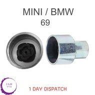LOCKING WHEEL NUT MASTER BOLT SECURITY KEY NUMBER 69, 17mm SOCKET FOR MINI
