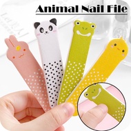 Cute Frosted Animal Nail Files Mini Buffing Strips Fine Sanding Accessories For Manicure And D0u2