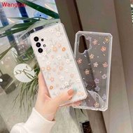 Vivo Y20 Y20s Y20i Y12s Y20A Y12a Y17 Y12 Y19 Y72 Y71t Y70t Y50t Y70s Y52s Y51s Y85 V9 Phone Case Flower FlowersClear Transparent Cute Orange Soft TPU Casing Cases Case Cover