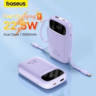 Shipped 【24H 2 Years Warranty】Baseus 20000Mah 22.5W Power Bank Qpow2 Dual-Cable Digital Display F