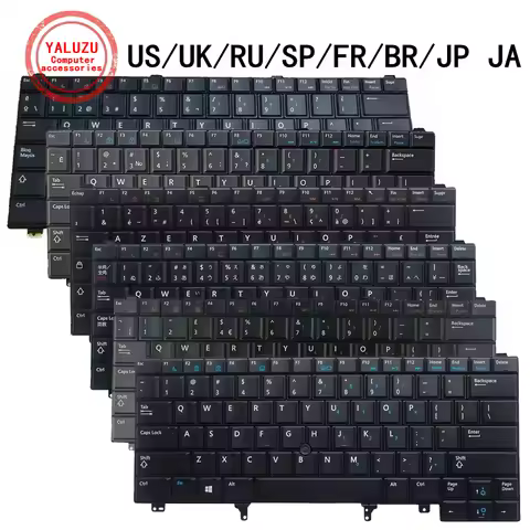 US/UK/RU/SP/FR/BR/JP JA NEW Laptop Keyboard For Dell Latitude E6420 E5420 E5430 E6220 E6320 E6330 E6