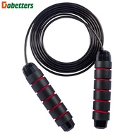 【Dobetters】Adjustable Skipping Rope Tangle-Free Fitness Speed Jump Rope Ball Bearing EVA Foam Handles Jump Cable