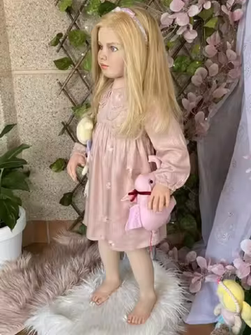 DLS 45inch Huge Reborn Baby Girl Gabriella Painted Finished With Cloth Body With Connectors