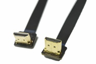 Permanent Slim FPV HDMI Cable Standard Full HDMI Male 90 Degree Angled to Standard Normal HDMI 90 De