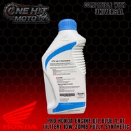 PRO HONDA Engine Oil Blue 4-AT (1Liter) 10W-30MB Fully Synthetic