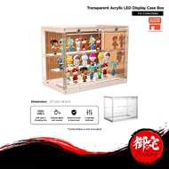 Collectible Transparent Acrylic Display Case Box with Smart Voice LED Lighting
