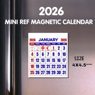 2026 Magnetic Mini Calendar (cute size) 2026 calendar 2026 calendar malaysia mini calendar 2026