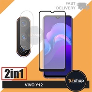 LAYAR Tempered Glass Screen Vivo Y12 / Y12a / Y12s 2in1 Package Free Tempered Glass Screen