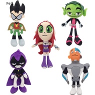 [Fel] Kawaii Movie Teen Titans Go Plush Boneka Mainan Robin Cyborg