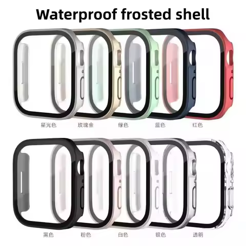 Cover For Apple Watch Ultra2 49mm Case Accessories PC Shockproof Bumper+Tempered Glass Screen Protec