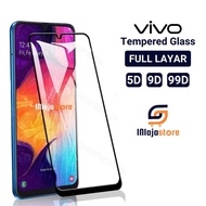 LAYAR Tempered Glass Full Screen 5D Vivo Y91 Y91i Y91c Y90 Y90i Y93 Y93s Y95 Y97 Y70 Y70s Y71 Y72 5G