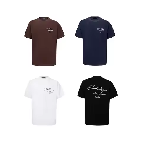 Cole Buxton High-Quality Handwritten Slogan Print Short-Sleeve Streetwear Hip-Hop Casual Sports T-Sh