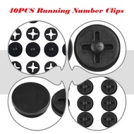 Running Bib Clips Race Bib Buckles Plastic 40PCS Fastening System Race Number Buckle Running Number 