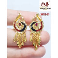 Wing Sing 916 Gold Earrings / Subang Indian Design  Emas 916 (WS241)