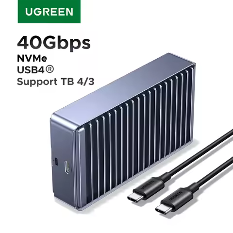 UGREEN 40Gbps M2 SSD Enclosure USB4 NVMe Case Compatible with Thunderbolt M.2 NVMe SSD Enclosure for
