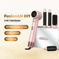 Ukliss Hair Dryer Brush 5 In 1 Multifunctional Automatic Styler Curler/Straightener