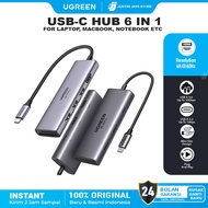 UGREEN Hub 6IN1 Type C to Dual HDMI 8K/ 30Hz 4K/ 60Hz USB 3.0 PD 100w Fast Charging 15852