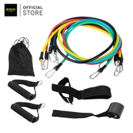 ยางออกกำลังกาย ยางยืด สายแรงต้าน ครบเซ็ท 11ชิ้น resistance band set อุปกรณ์ฟิตเนส