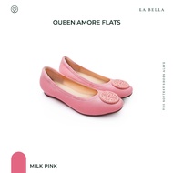 LA BELLA  รองเท้าคัชชูหนังแกะ รุ่น QUEEN AMORE FLATS - COLORFUL