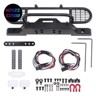 for TRX4 Metal Front Camel Trophy Bumper with Light for 1/10 RC Crawler Car  TRX4 -4