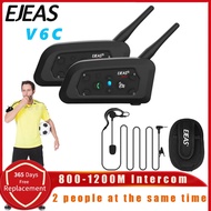 EJEAS V6C RPO Professional Football Referees Helmet Bicycle Intercom Full Duplex Headset Wireless 12