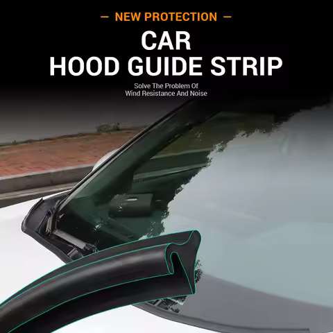179.98 cm Universal Car Hood Windshield Rubber Guide Strip, Designed to Reduce Wind Noise. Equipped 