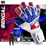 Goalkeeper Gloves H3 Bengal (Free Gift Free️ H3 Muscle Compression Pants Until The Free Runs Out)