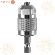 ESPOIR Drill Chuck Adapter, Hexagonal Handle 1.5-6.5mm Quick Change Chuck,  Self-Tightening 1/4 Inch