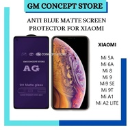 *SCREEN PROTECTOR* XIAOMI ANTI BLUE LIGHT MATTE PURPLE SCREEN PROTECTOR MI5A, MI6A, MI8, MI9, MI 9SE
