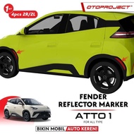 Otoproject - Fender Reflector Marker BYD ATTO 1 | Car Tire Upper Reflector List | For All Types of B